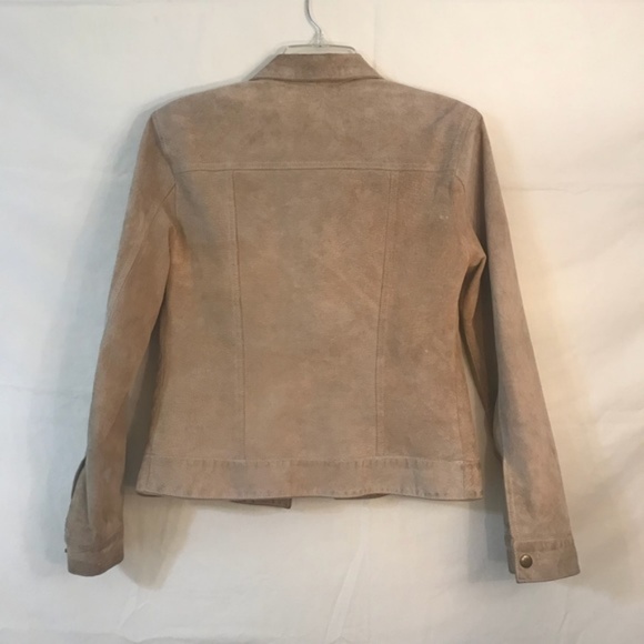 Anonymous by John Carlisle Tan Suede Button Jacket - Picture 2 of 5